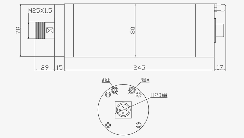JD80-2.2KW ER20-24K